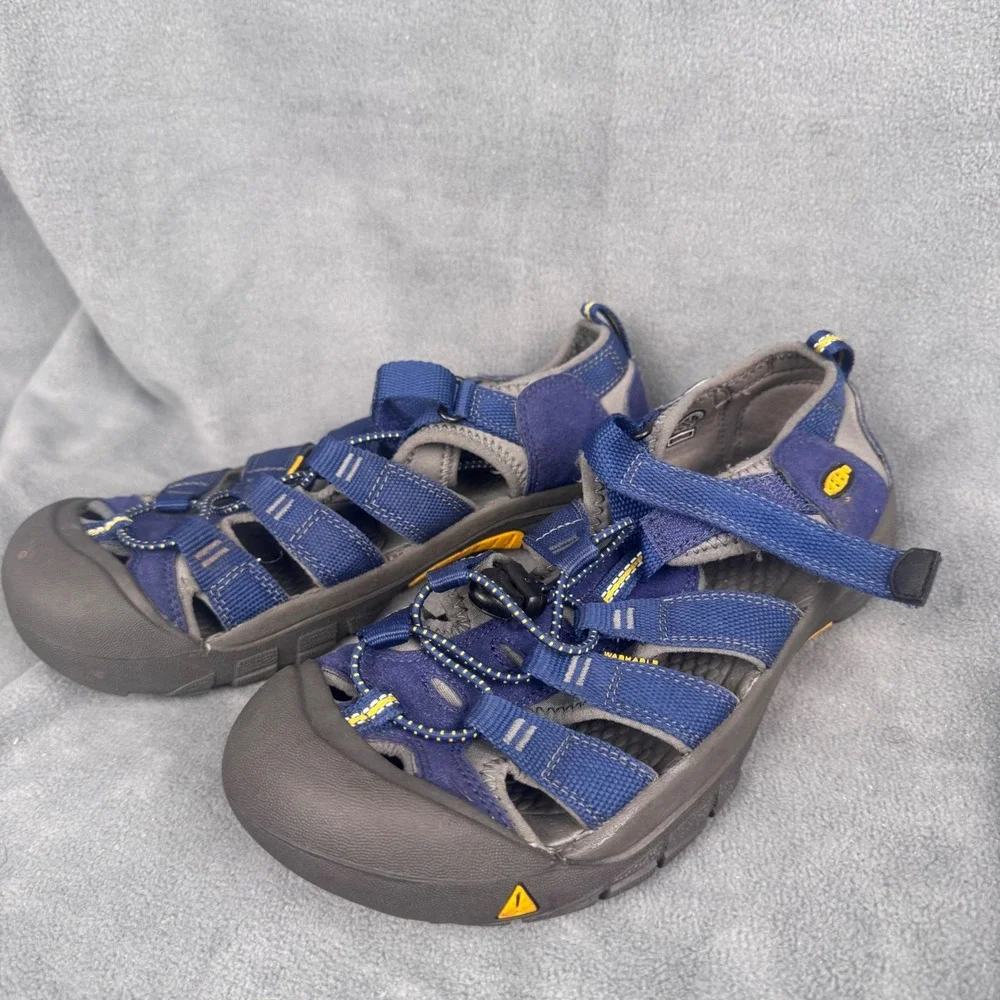 Keen Newport H2 Blue Yellow‎ Waterproof Hiking Sandals Mens 6 Womens 8 1009962